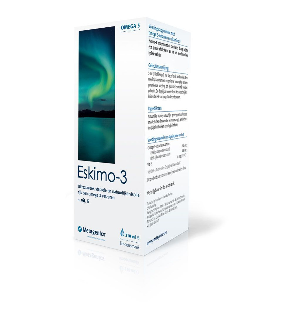 Metagenics Eskimo 3 Vloeibaar Limoen (210 ml)
