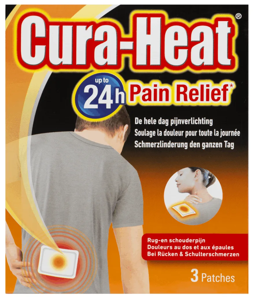 Cura Heat Warmtepack Rug- En Schouder (3 stuks)