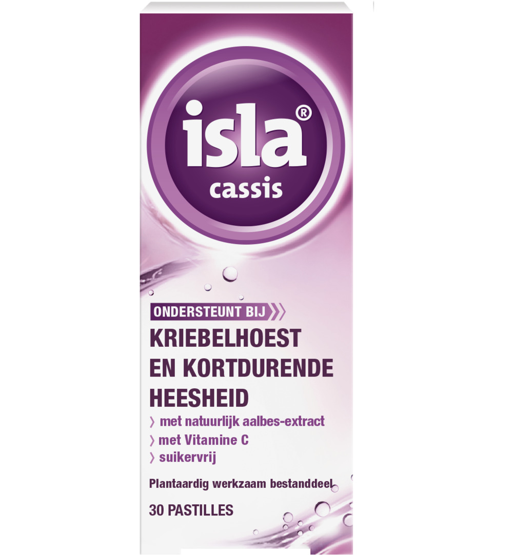 Isla Cassis keelpastille (30 tabletten)