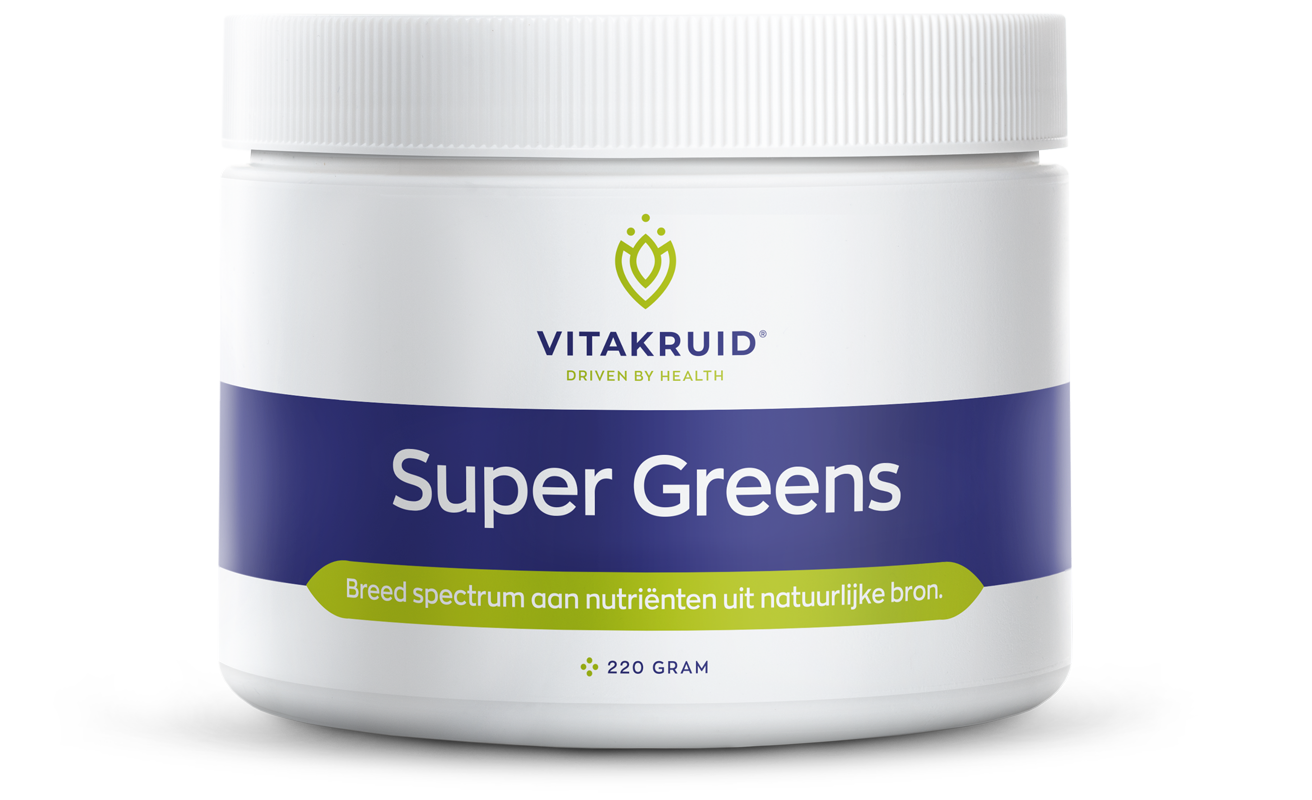 Vitakruid Super Greens 25 Nutrienten Oa Probiotica & Enzymen (220 gr)