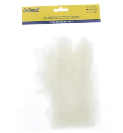 DuoProtect Handschoen vinyl large (10 stuks)