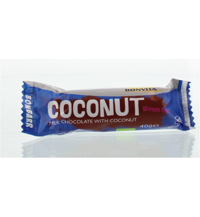 Bonvita Bonbarr choco cocosbar melk bio (40 gr)