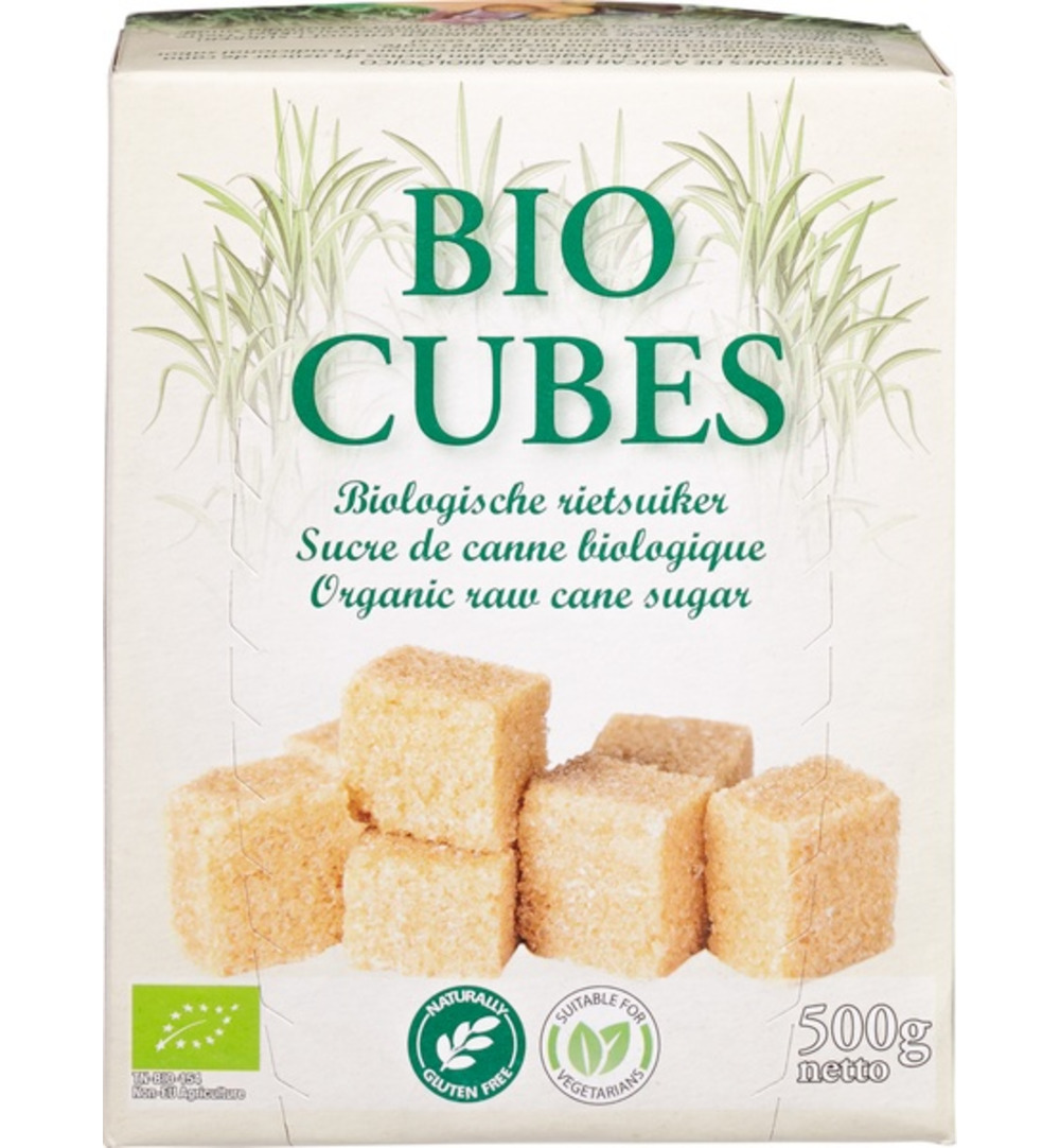 Hygiena Cubes Rietsuikerklontjes Bio (500 gr)