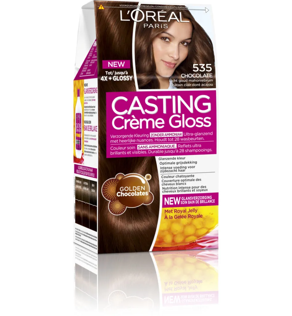 L'Oréal Casting Creme Gloss 535 Chocolade (1 Set)