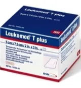 Leukomed T plus 5 cm x 7.2 cm (5 stuks)
