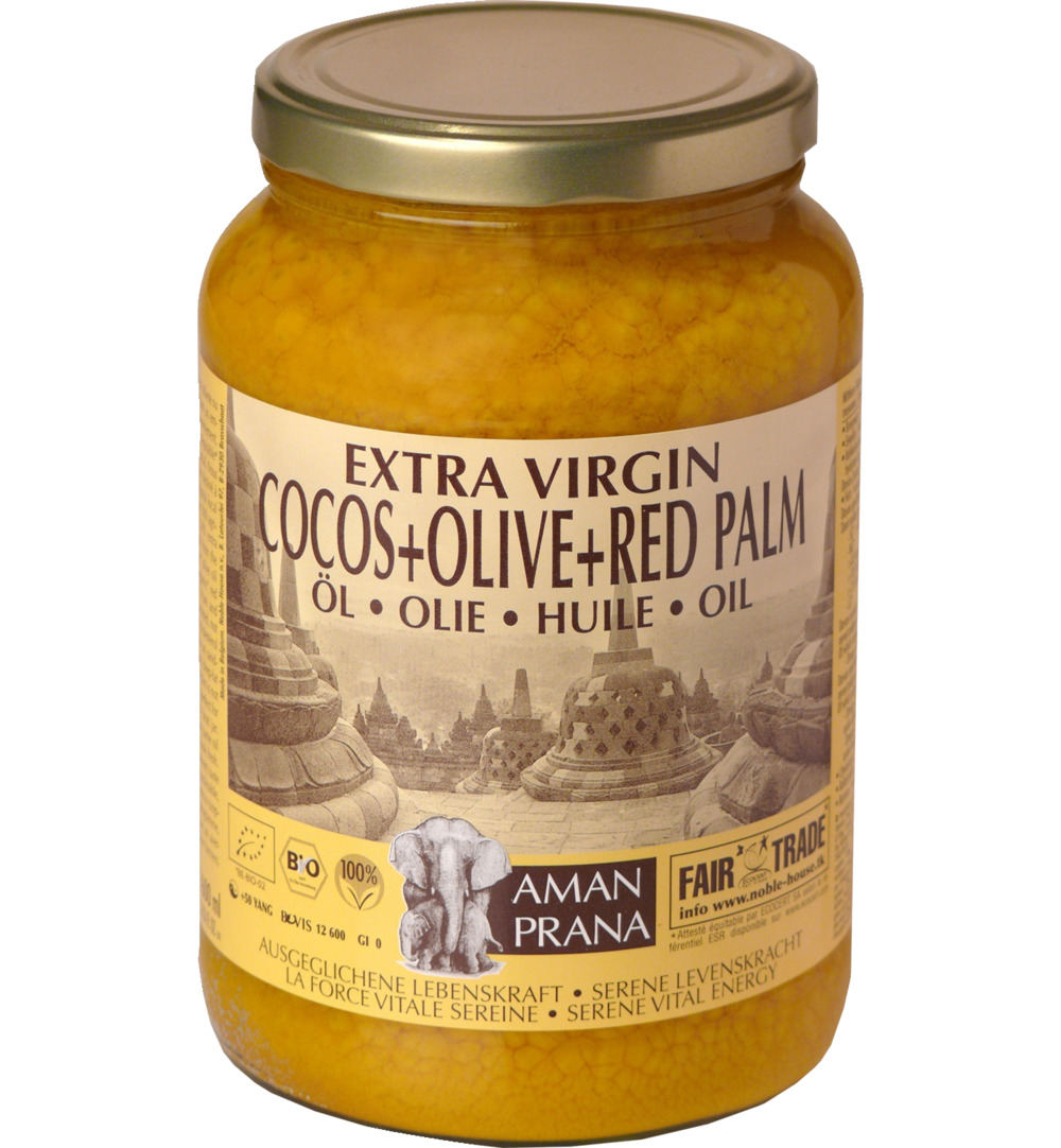Amanprana Kokos-olijf-rode palm bio (1600 ml)