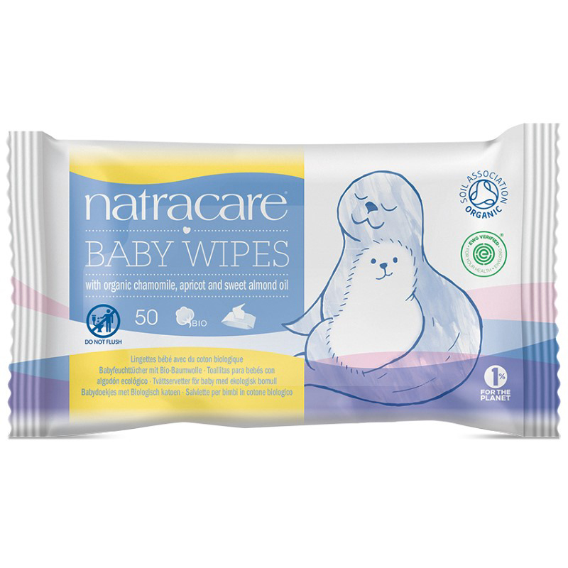 Natracare Babydoekjes (50 stuks)