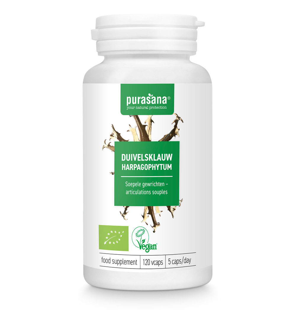 Purasana Duivelsklauw/Harpagophytum Vegan Bio (120 vega capsules) - image 5