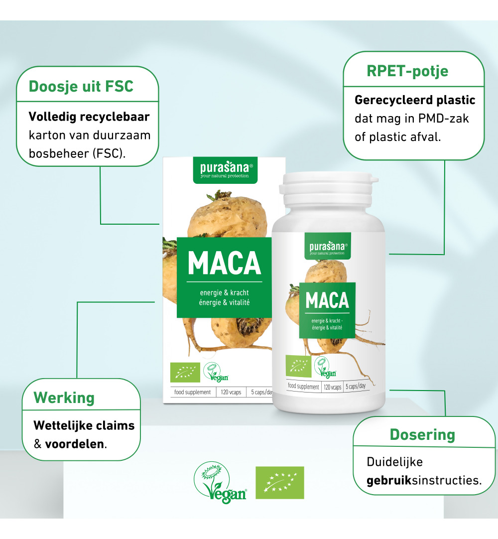 Purasana Maca Vegan Bio (120 vega capsules) - image 8