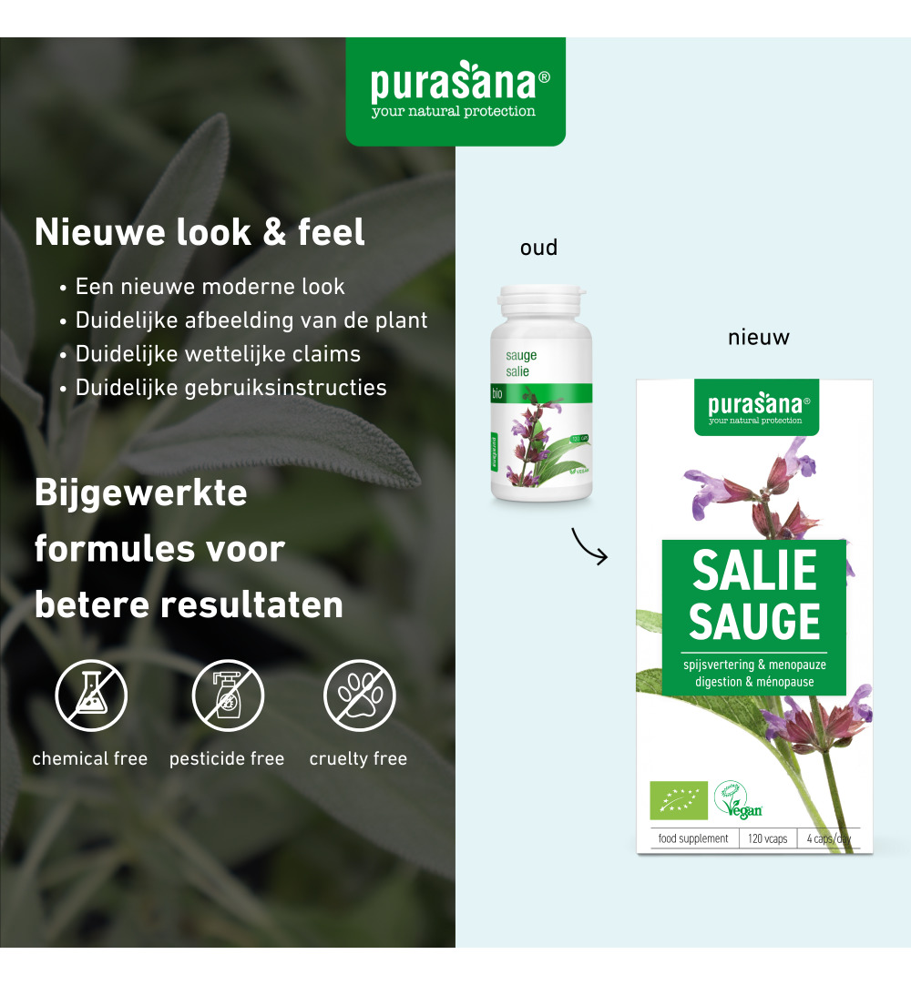 Purasana Salie/Sauge Vegan Bio (120 vega capsules) - image 7