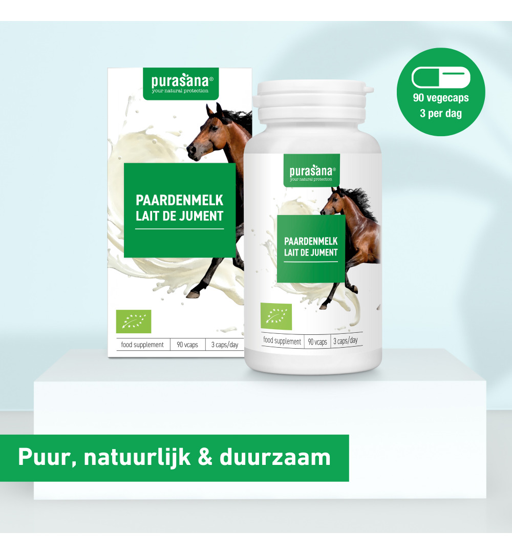 Purasana Paardenmelk Bio (90 vega capsules) - image 2