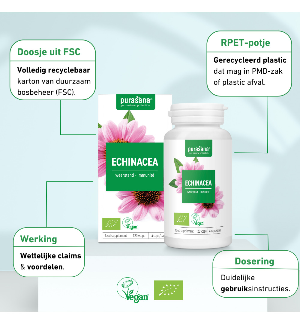 Purasana Echinacea Vegan Bio (120 vega capsules) - image 8