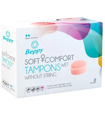 Beppy Soft+ comfort tampons wet (2 stuks)
