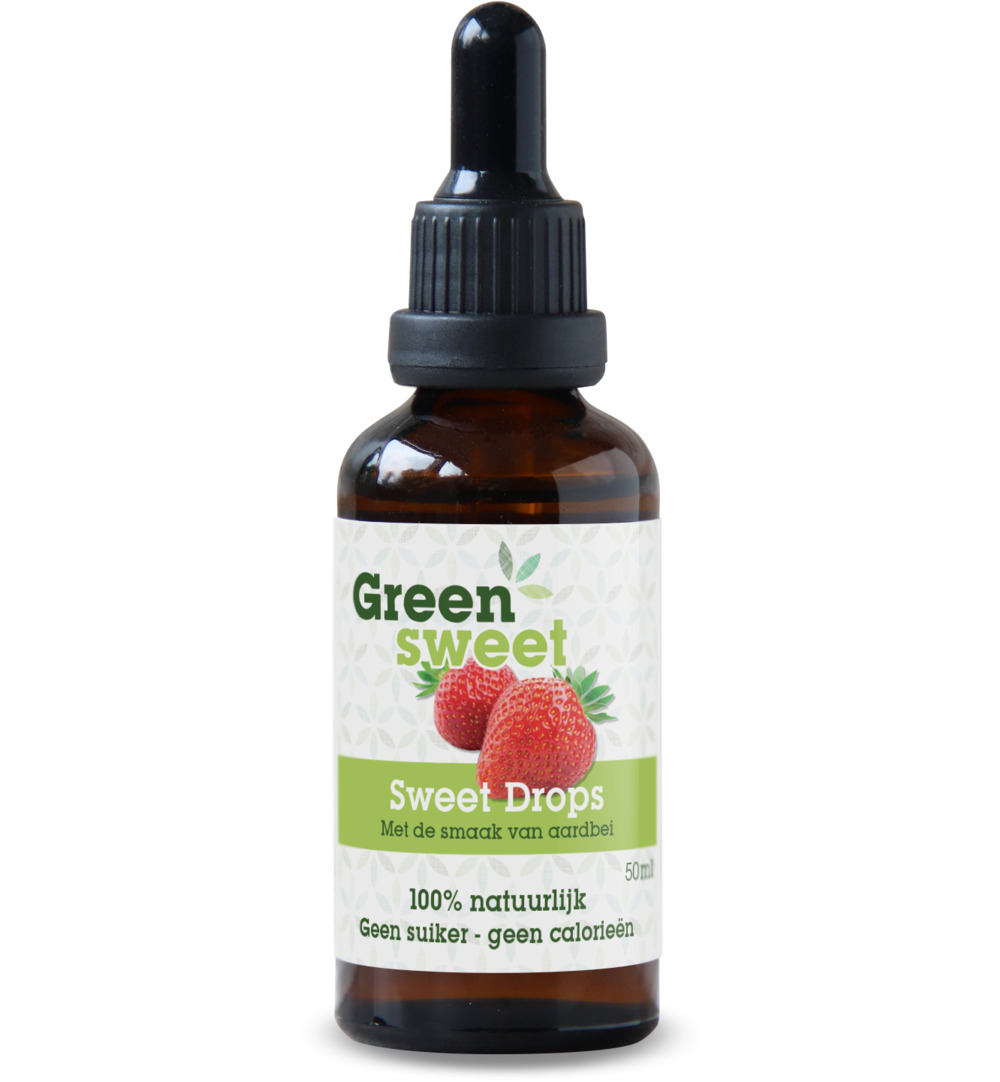 Green Sweet Vloeibaar Stevia Aardbei (50 ml)