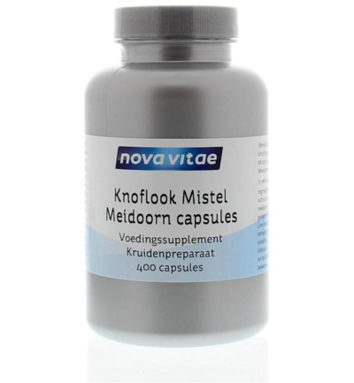 Nova Vitae Knoflook mistel meidoorn (400 capsules)