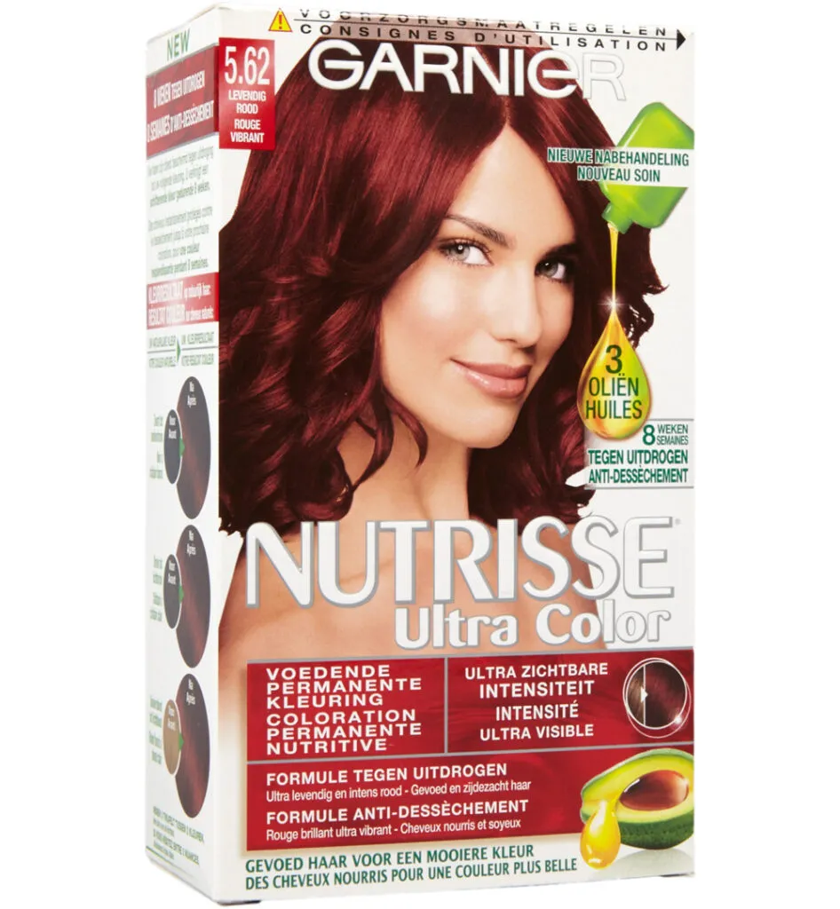 Garnier Nutrisse Ultra Color 5.62 Levendig Rood (1 set)