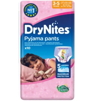 Huggies Drynites girl 3-5 jaar (10 stuks)