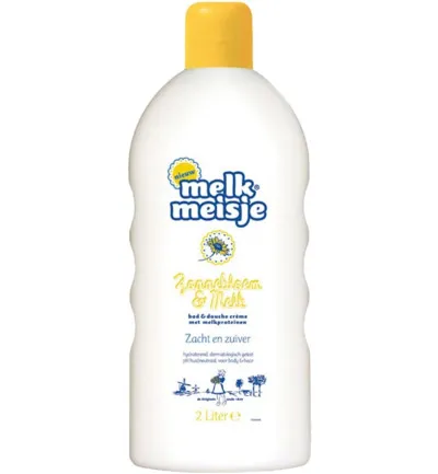 Melkmeisje Bad en douche zonnebloem/melk (2000 ml)