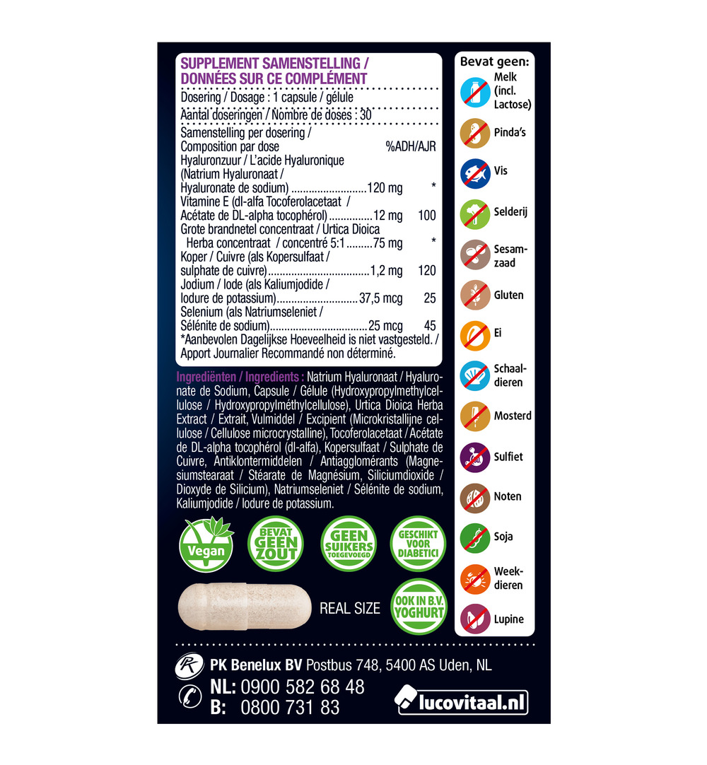 Lucovitaal Hyaluronzuur (30 capsules) - image 2