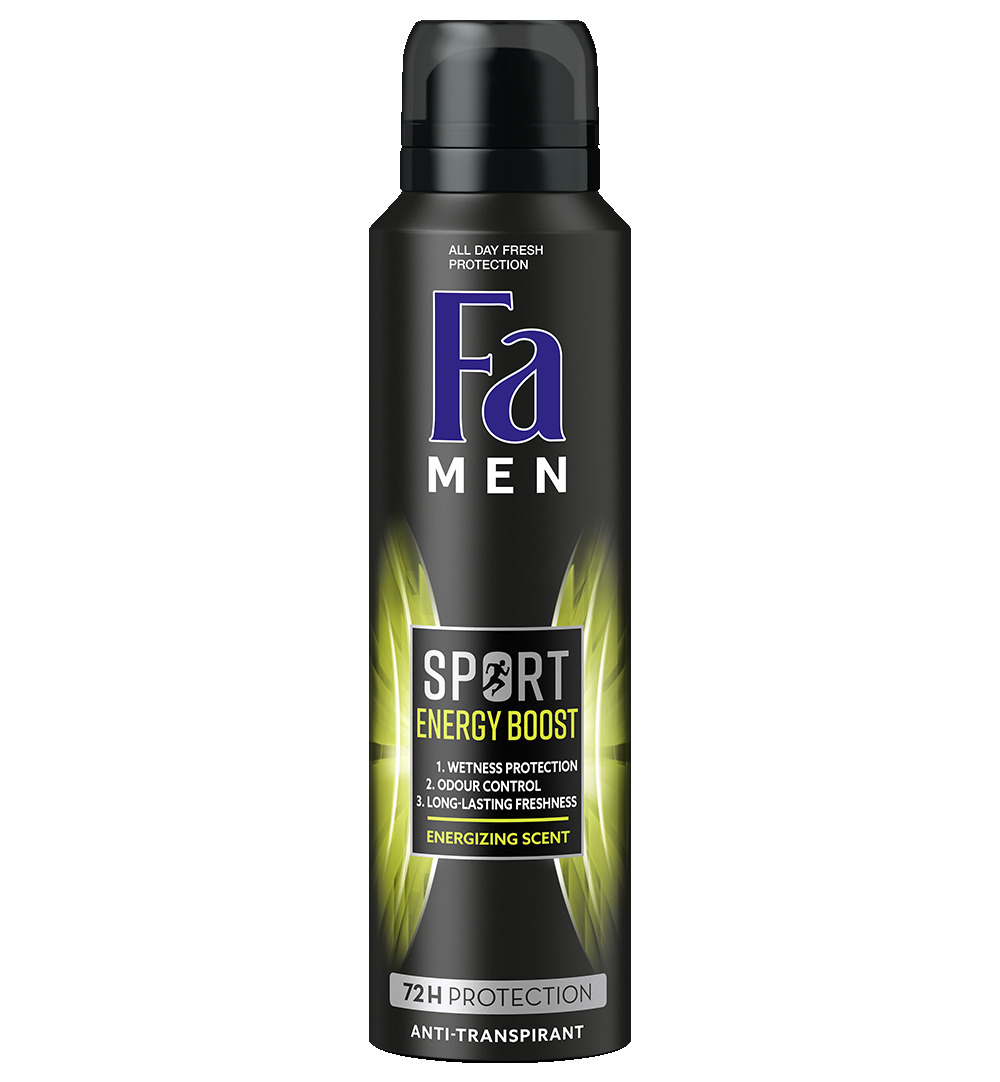 Fa Men deodorant spray sport double power boost (150 ml)