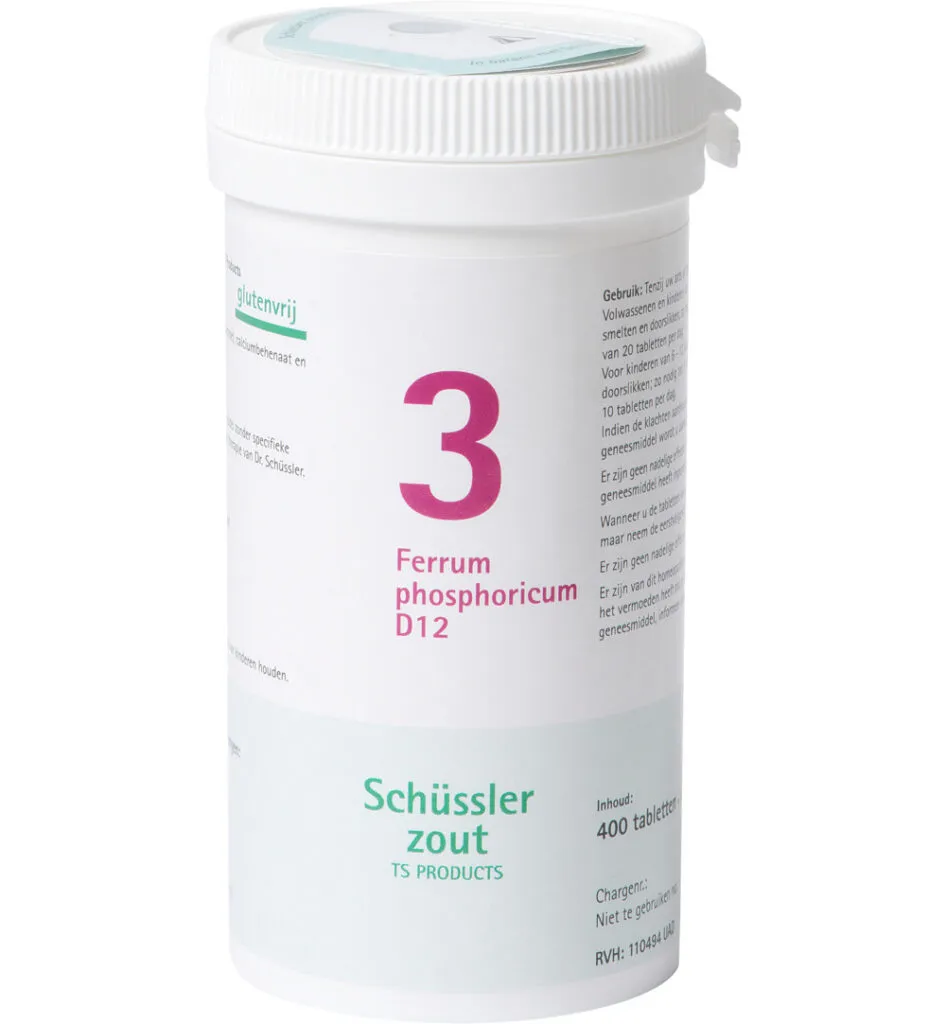 Pfluger Ferrum phosphoricum 3 D12 Schussler (400 tabletten)