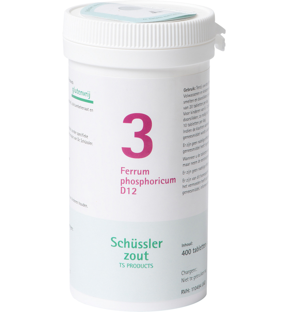 Pfluger Ferrum phosphoricum 3 D12 Schussler (400 tabletten)