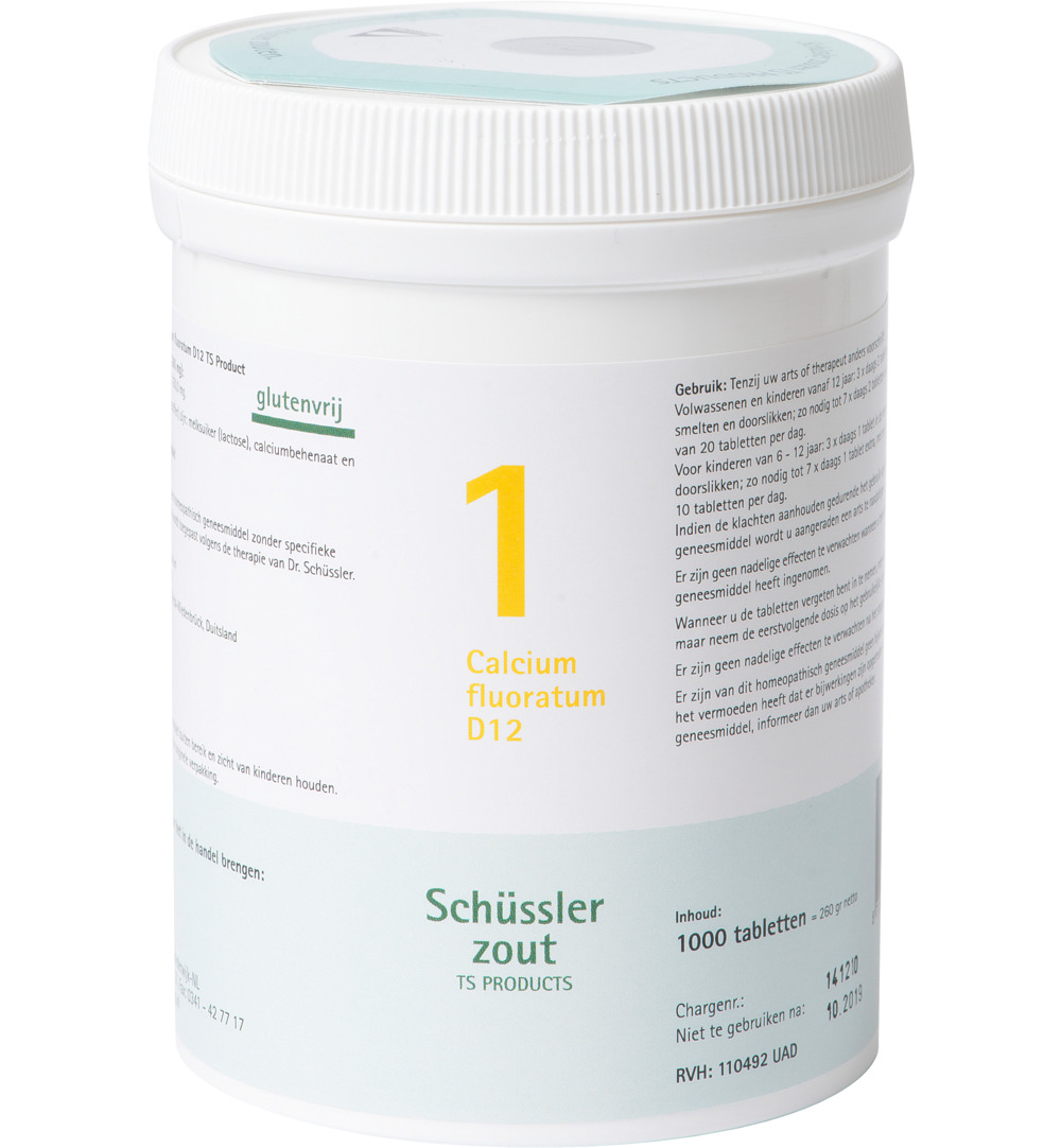 Pfluger Calcium fluoratum 1 D12 Schussler (1000 tabletten)