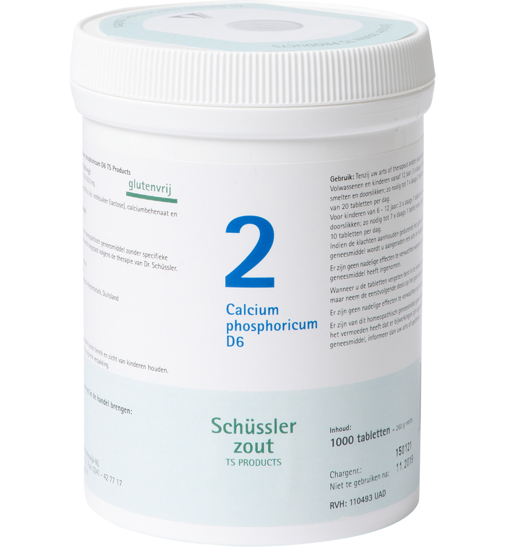 Pfluger Calcium phosphoricum 2 D6 Schussler (1000 tabletten)