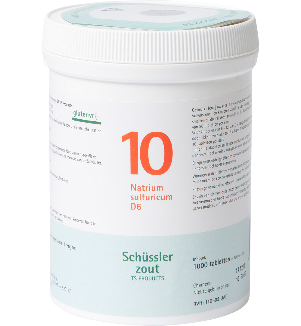 Pfluger Natrium sulfuricum 10 D6 Schussler (1000 tabletten)