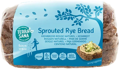 Terrasana Kiembrood Rogge Naturel - Bio (400 gr)