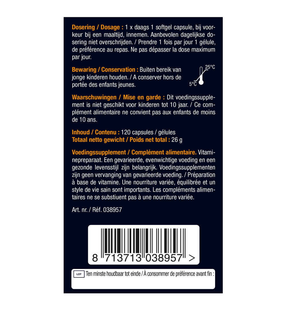 Lucovitaal Vitamine D3 25mcg (120 capsules) - image 6