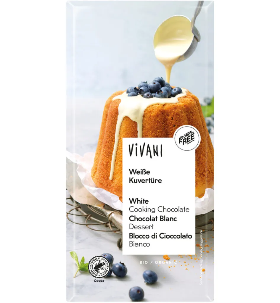 Vivani Couverture Smeltchocolade Wit Bio (200 gr)