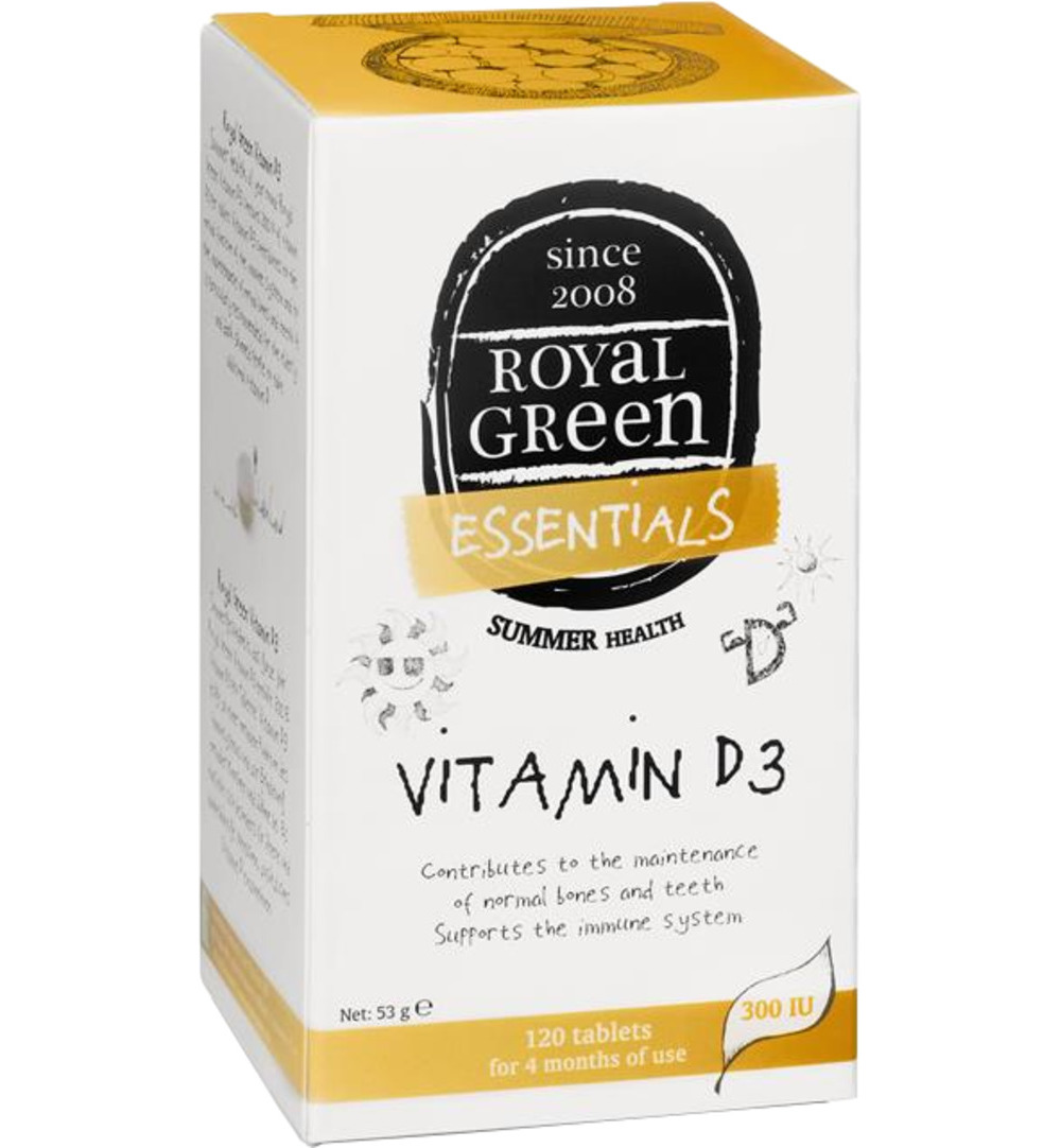 Royalgreen Vitamine D3 (120 tabletten)