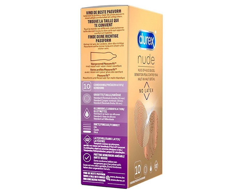 Durex Nude Latexvrij (10 stuks)