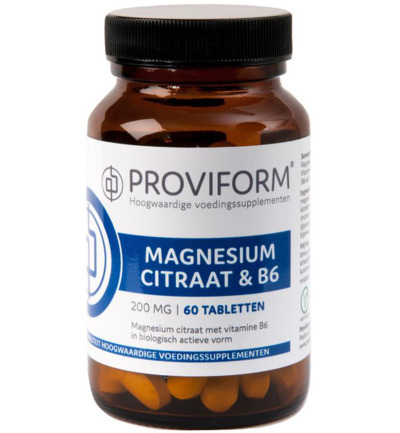 Proviform Magnesium Citraat 200 Mg & B6 (60 tabletten)