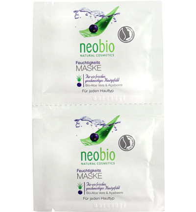 Neobio Vochtigheidsmasker 7,5ml (2 stuks)