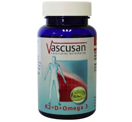 Vascusan K2 vitamine D omega 3 (60 capsules)