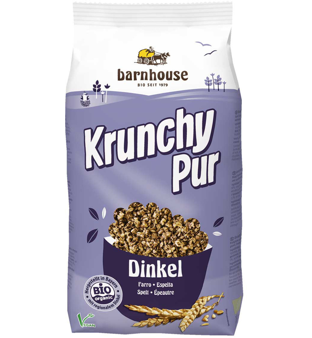 Barnhouse Krunchy Pur Spelt Zonder Suiker Bio (750 gr)