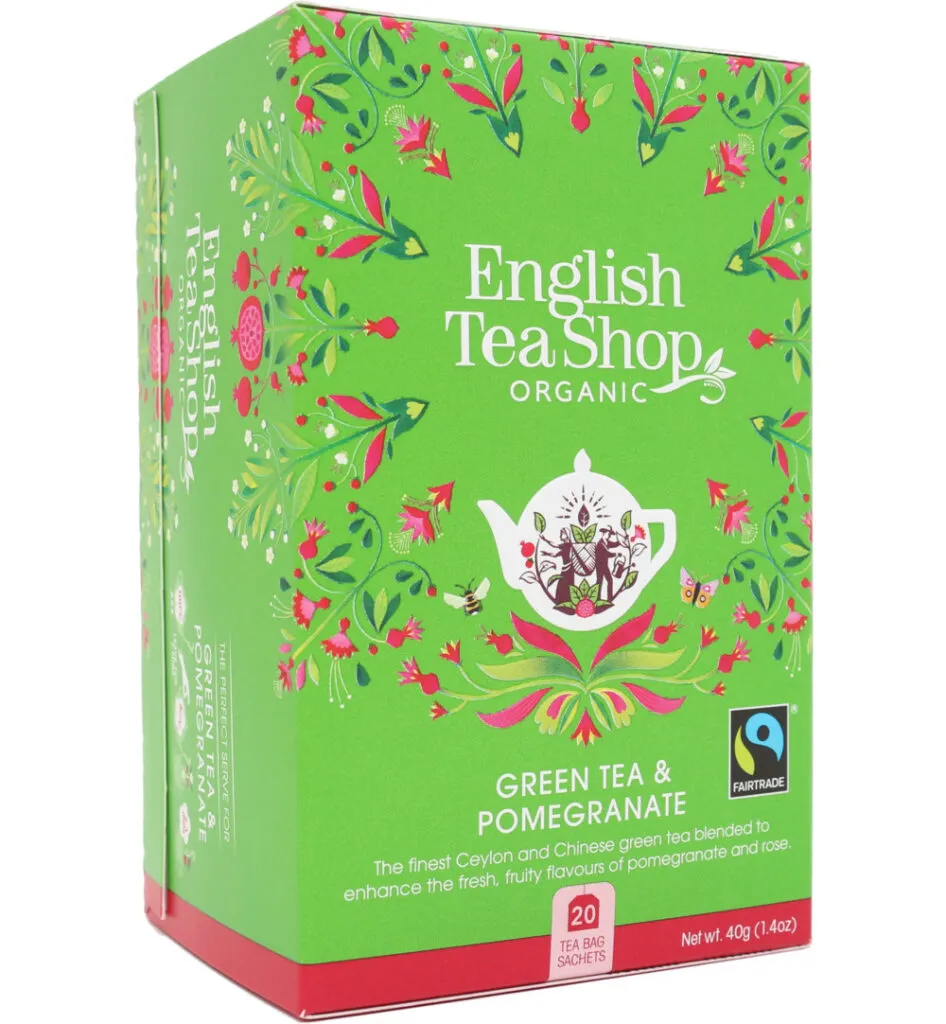 English Tea Shopgreen tea pomegranate bio (20 zakjes)