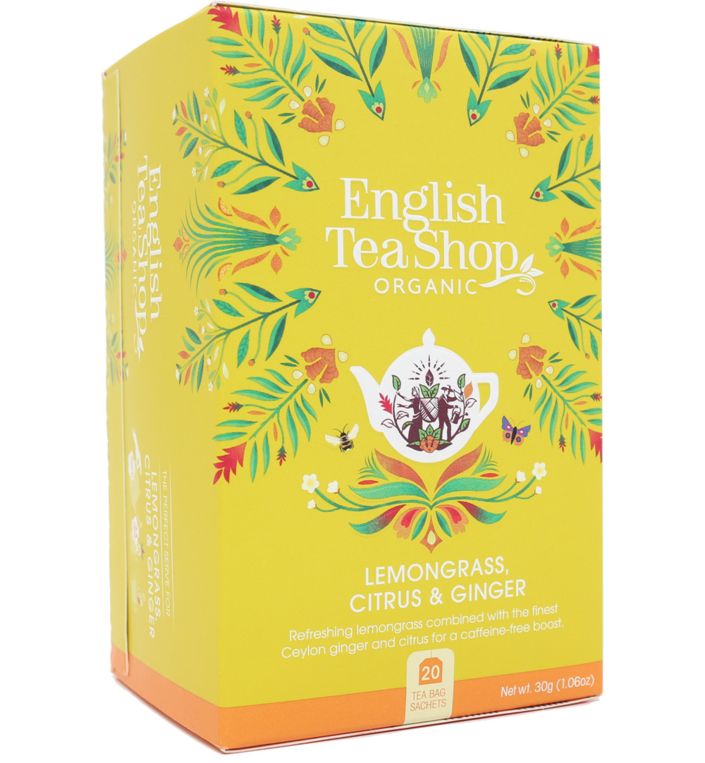 English Tea Shop Lemongrass ginger citrus bio (20 zakjes)
