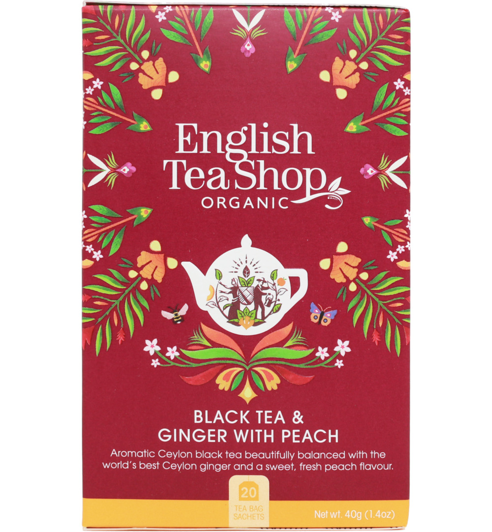 English Tea Shop Ginger peach bio (20 zakjes)