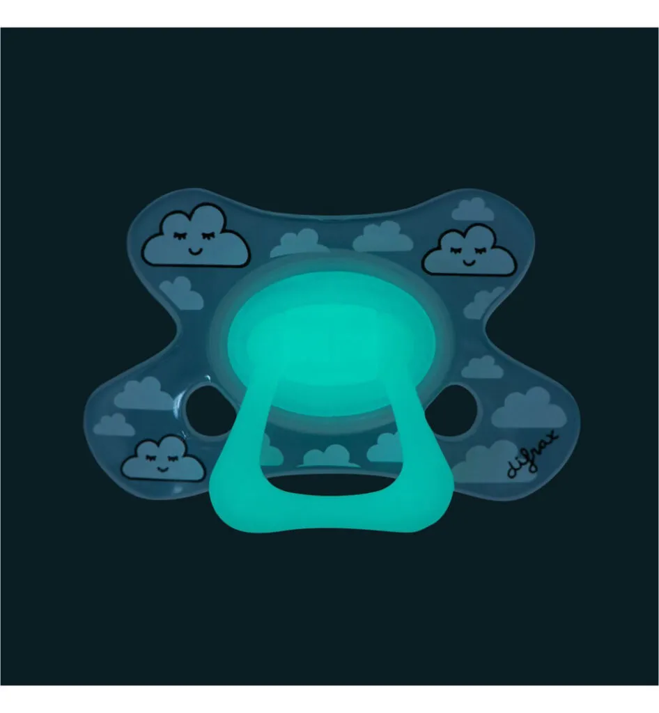 Difrax Fopspeen dental 18+ glow in the dark (1 stuk)