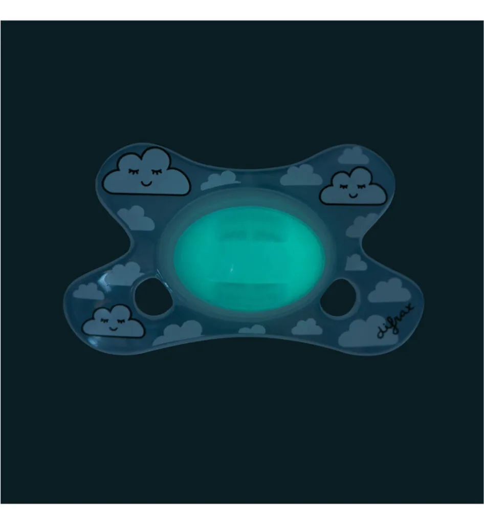 Difrax Fopspeen dental 0-6 maanden glow in the dark (1 stuk)