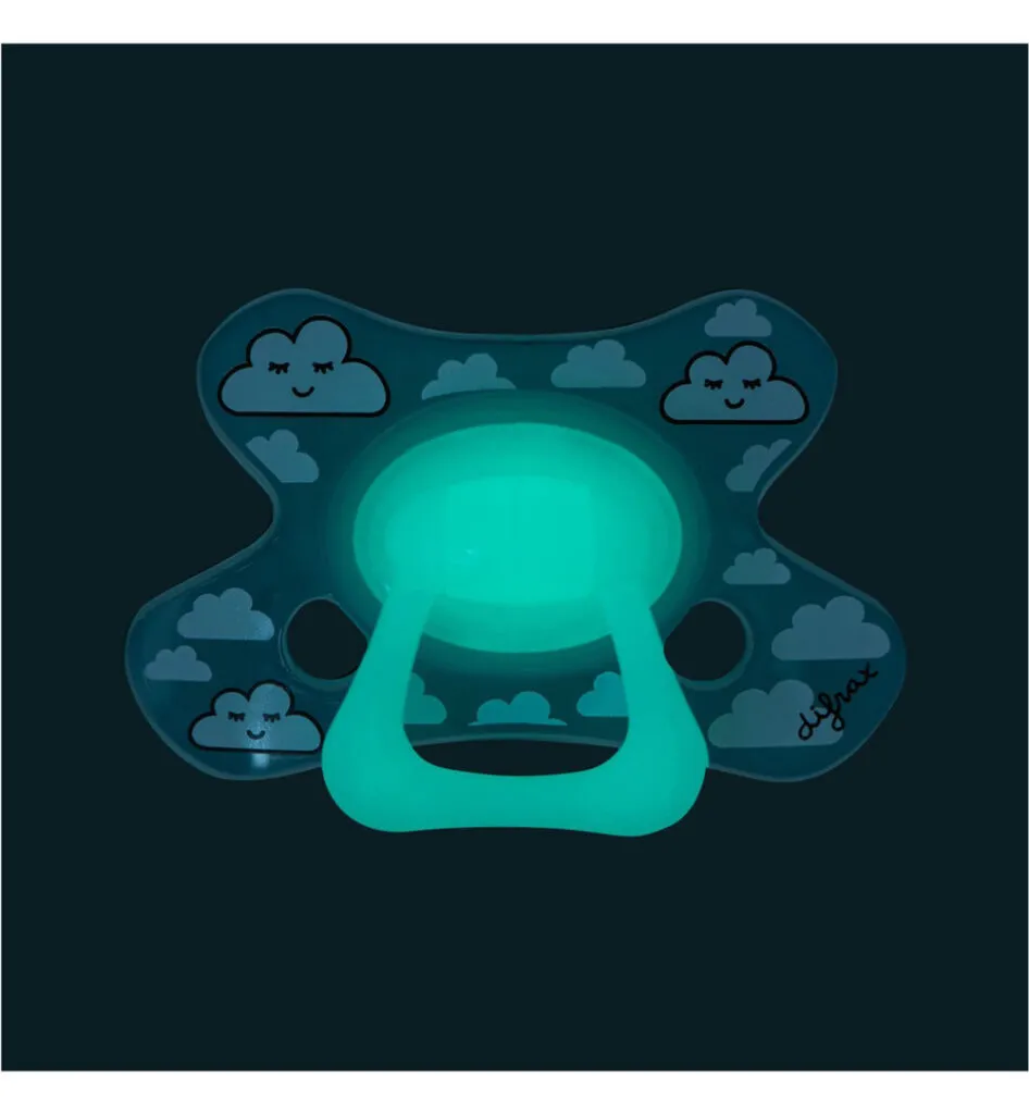 Difrax Fopspeen dental 6+ maanden glow in the dark (1 stuk)