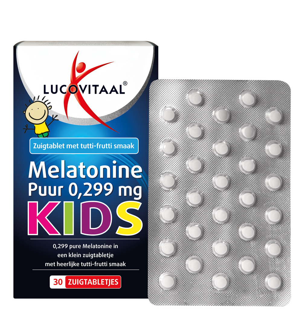 Lucovitaal Melatonine Puur 0,299 mg Kids (30 zuigtabletten) - image 2