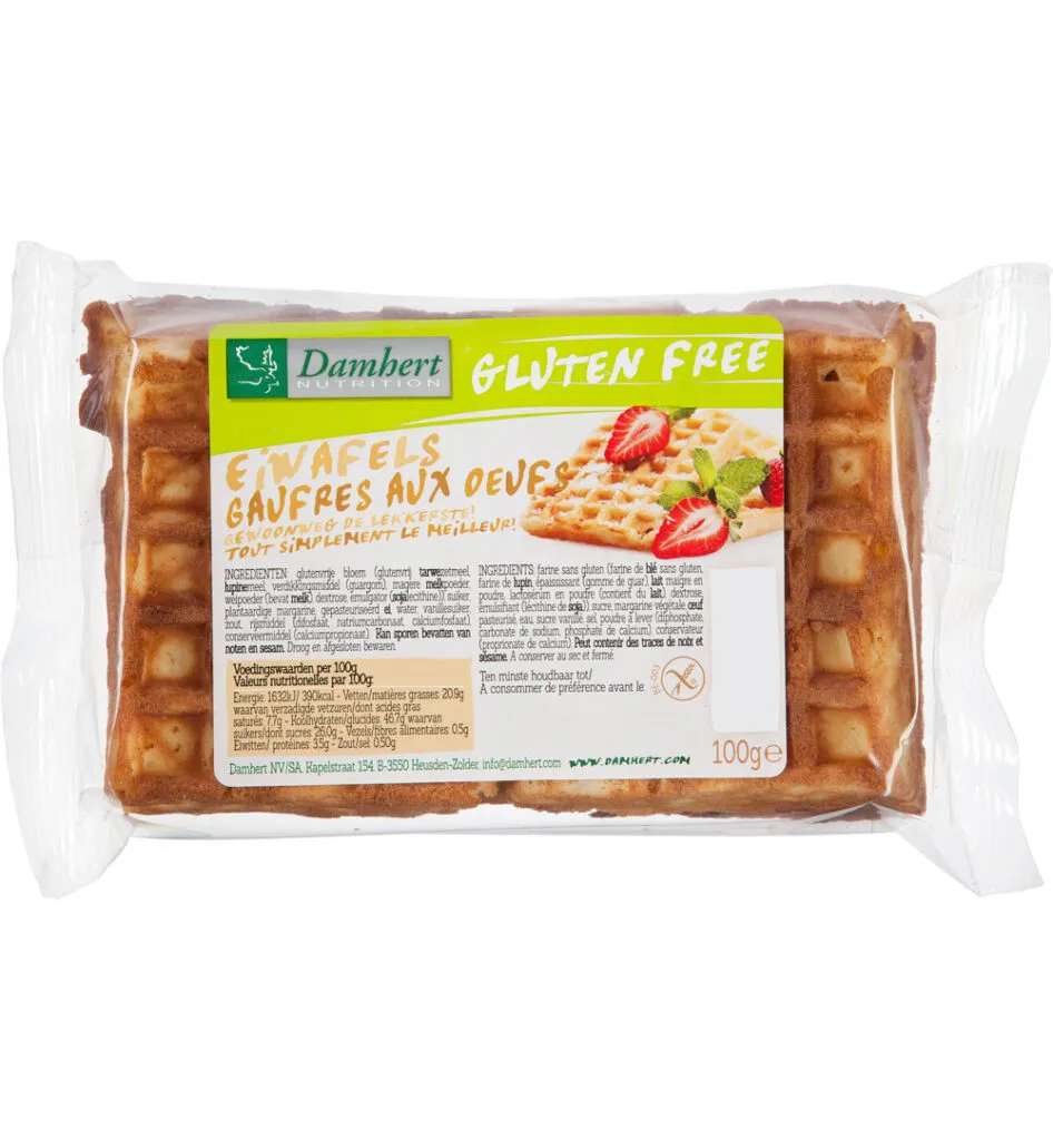 Damhert Eiwafels glutenvrij (100 gr)