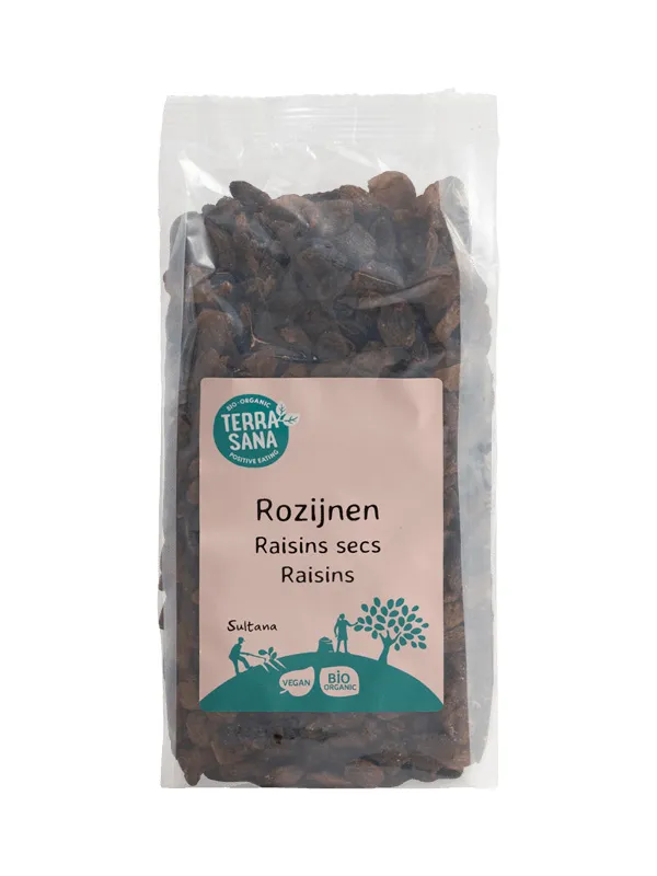 Terrasana Raw Rozijnen Sultana'S Bio (500 gr)