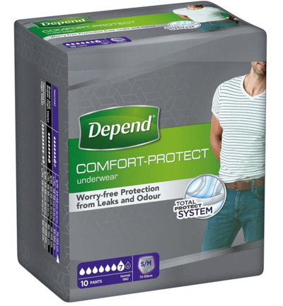 Depend Pants men normal maat S/M (10 stuks)