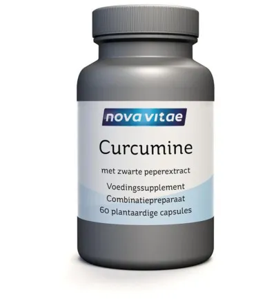 Nova Vitae Curcumine met zwarte peper extract (60 vega capsules)