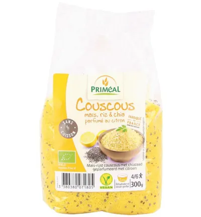 Priméal Couscous Mais Rijst En Chia Citroen Bio (300 gr)